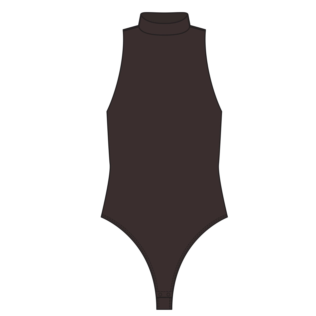 RD Style - Second Skin Mika Mock Neck Sleeveless Bodysuit – Three