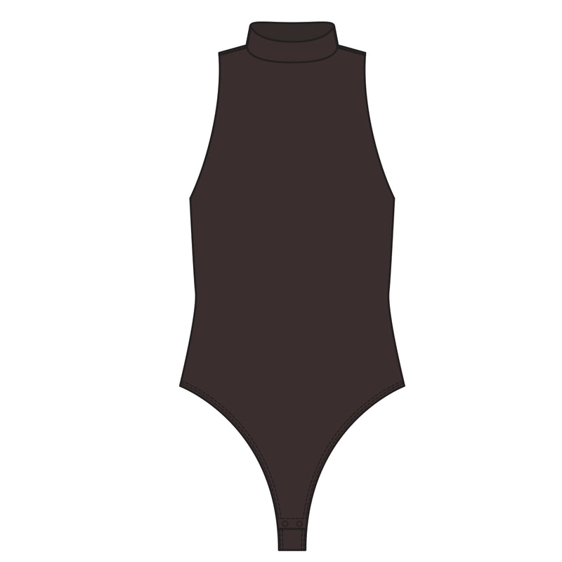 RD Style - Second Skin Mika Mock Neck Sleeveless Bodysuit