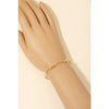 Gold Dipped Dainty Oval Chain Bracelet