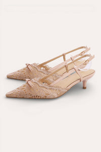 RIBBON SLINGBACK KITTEN HEAL