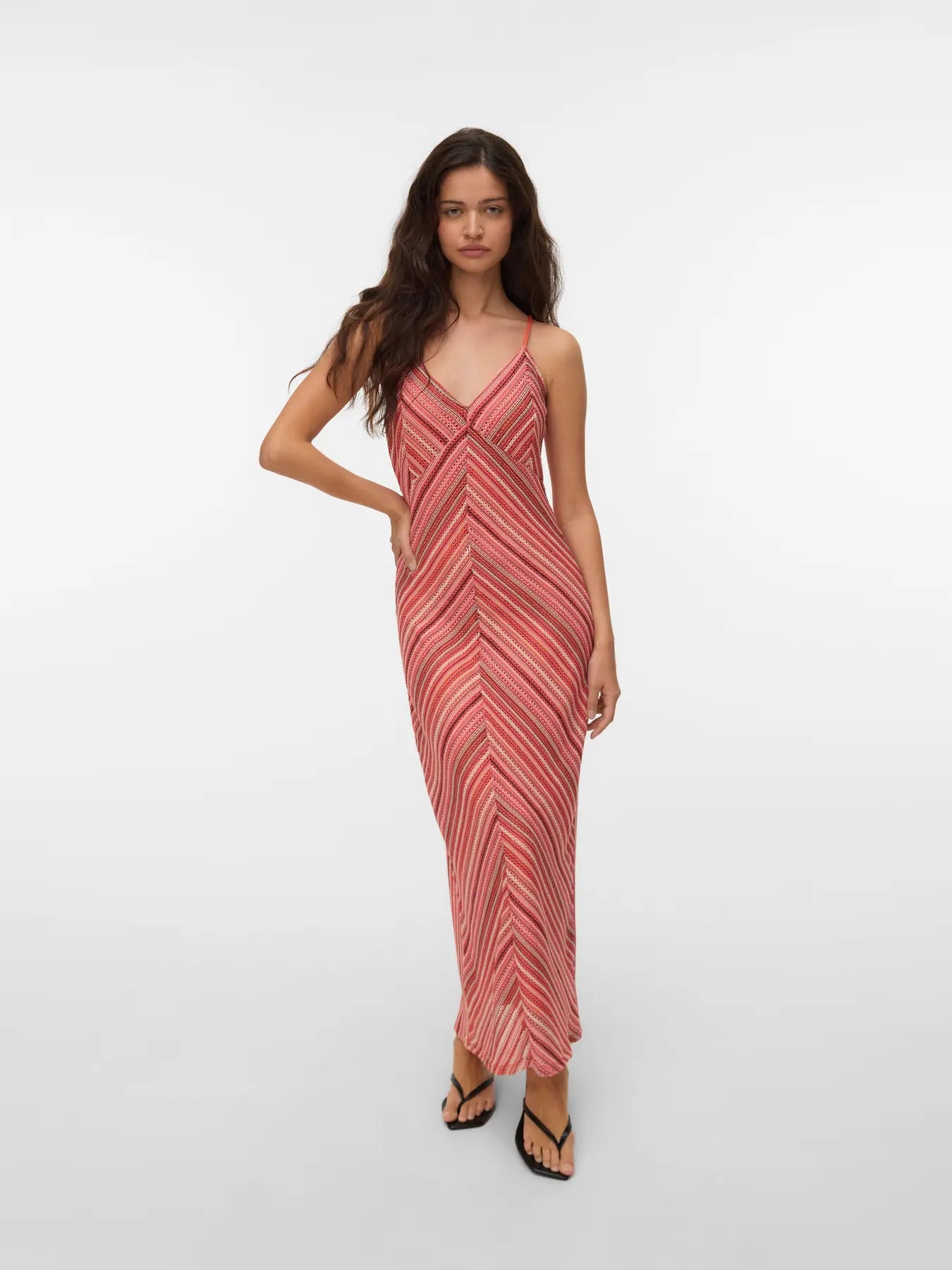 Vero Moda - Demi Striped Slip Midi Dress
