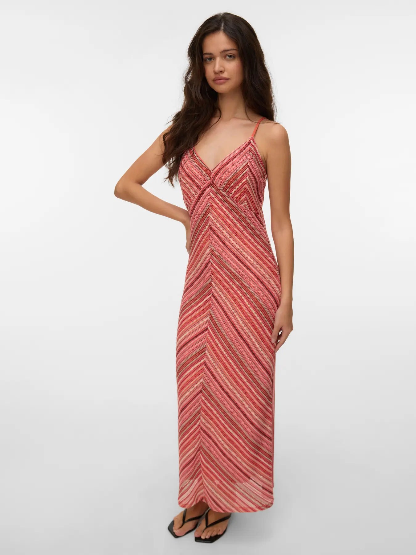 Vero Moda - Demi Striped Slip Midi Dress