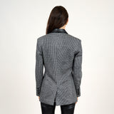 RD Style - Amaya Faux Leather Collar Blazer