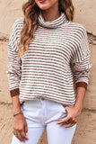 Gracie Striped Turtleneck Sweater