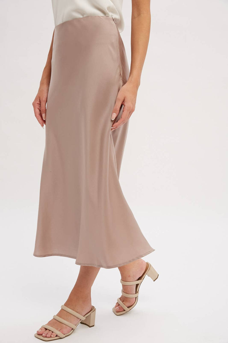 Tyra Satin Skirt