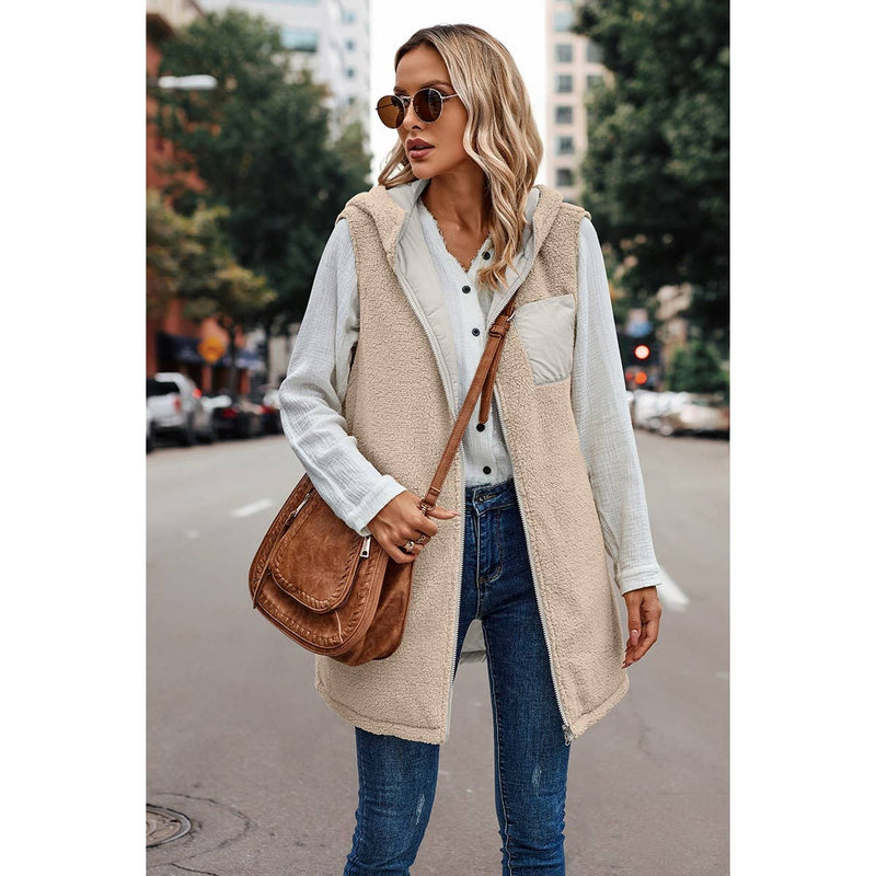 Mellie Faux Fur Zipper Vest