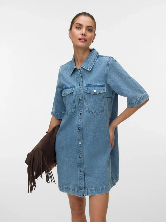 Vero Moda - Fenja Short Denim Dress