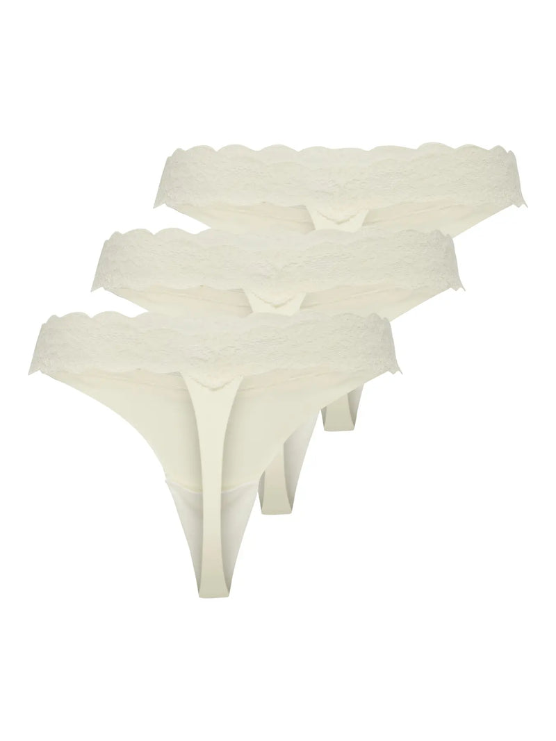 Only Chloe Lace Thong 3 pack