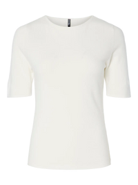 Pieces- Corina Short Sleeve Boatneck Knit Sweater