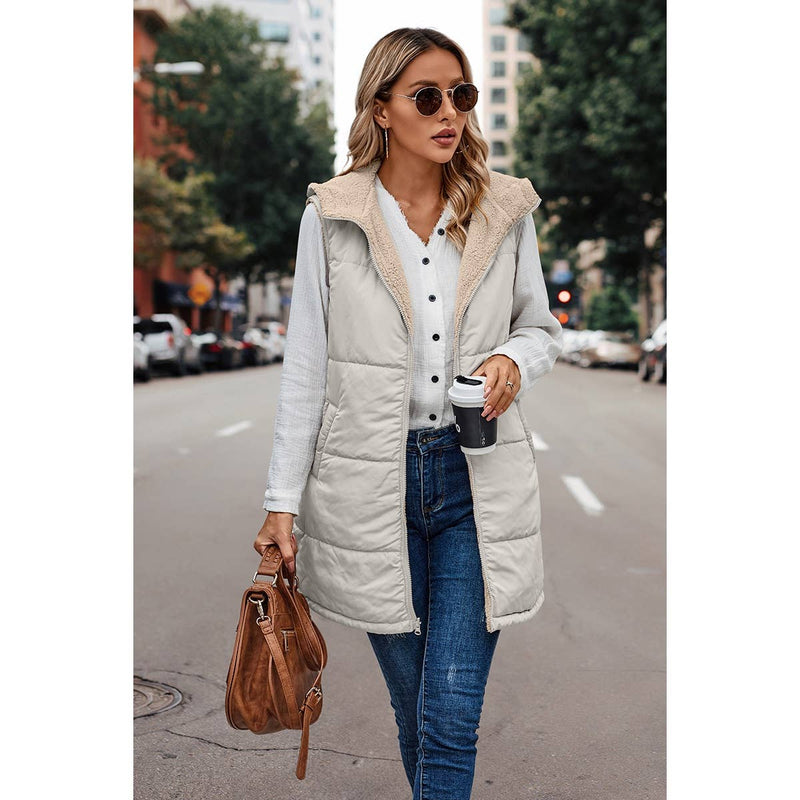 Mellie Faux Fur Zipper Vest