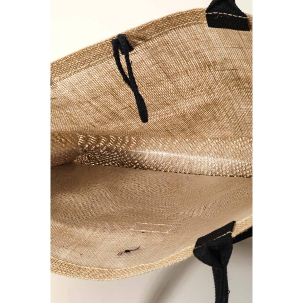 Hello Burlap Bag