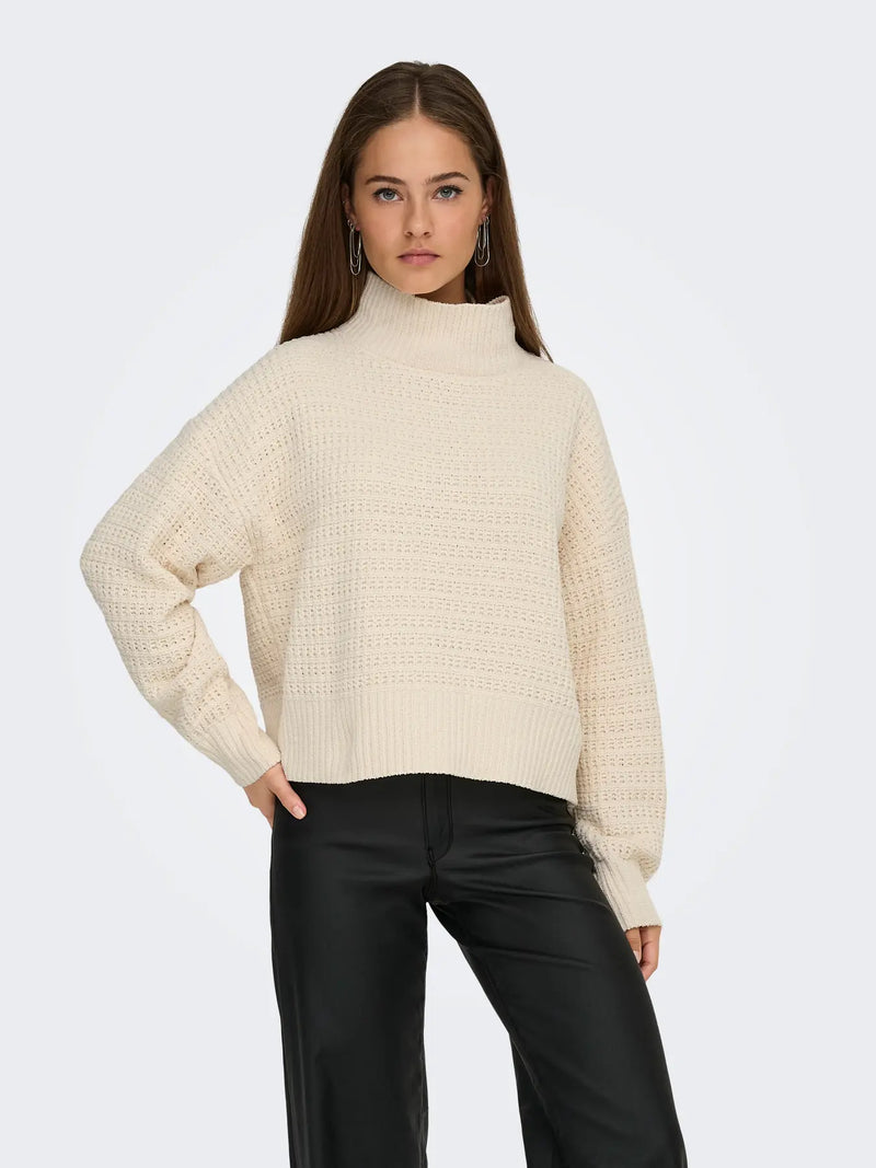 Only Globe High Neck Sweater