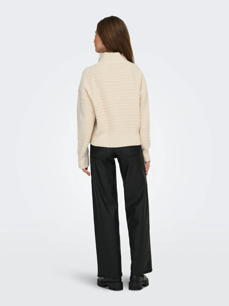 Only Globe High Neck Sweater