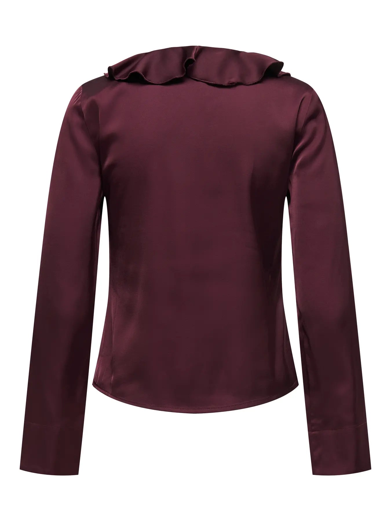 Only Mika Satin Frill Blouse