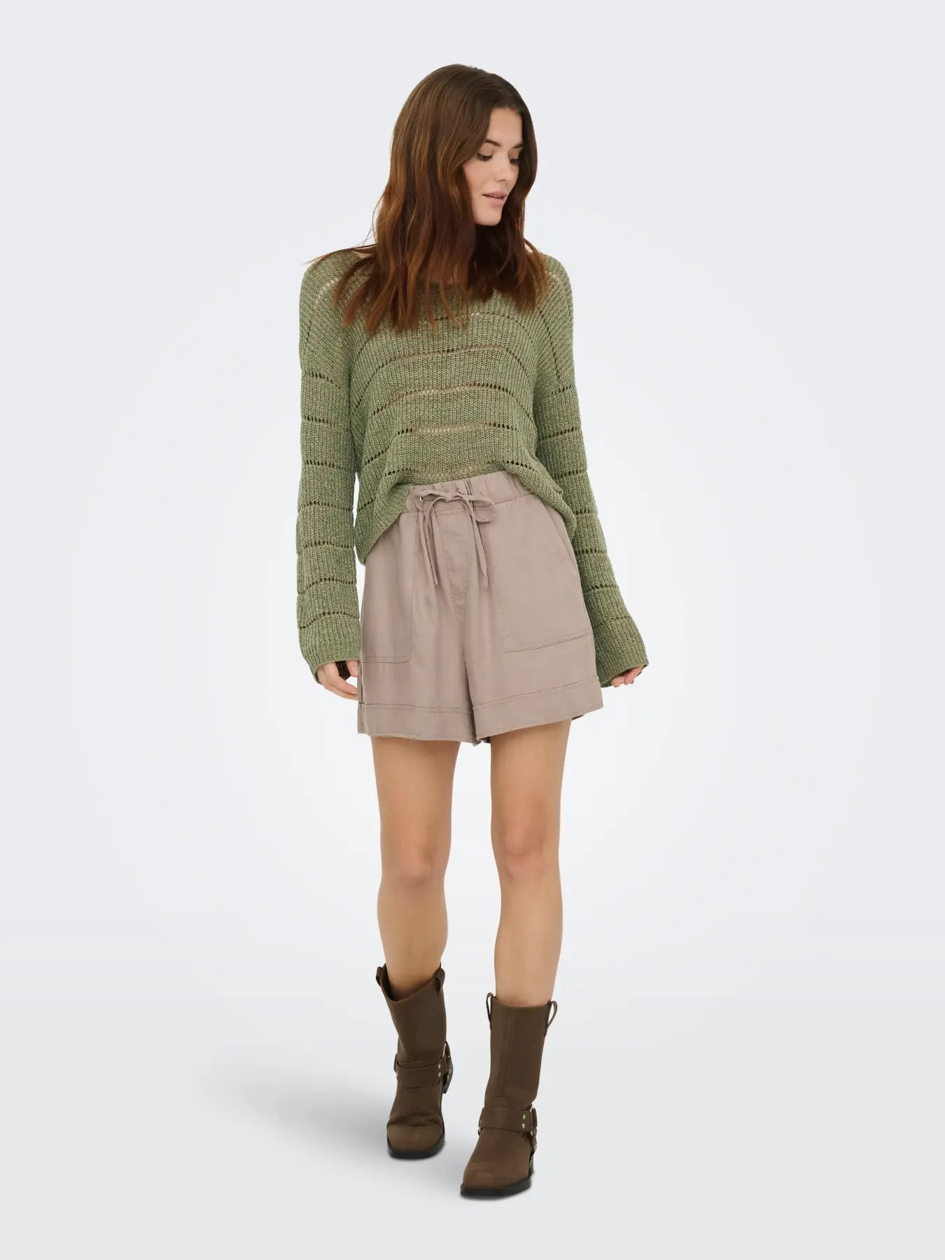 Only- Pamela V-Neck Pullover Top