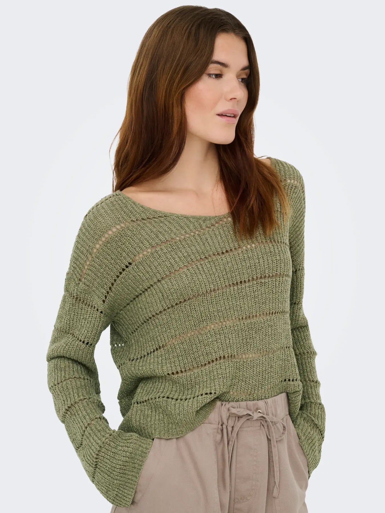 Only- Pamela V-Neck Pullover Top