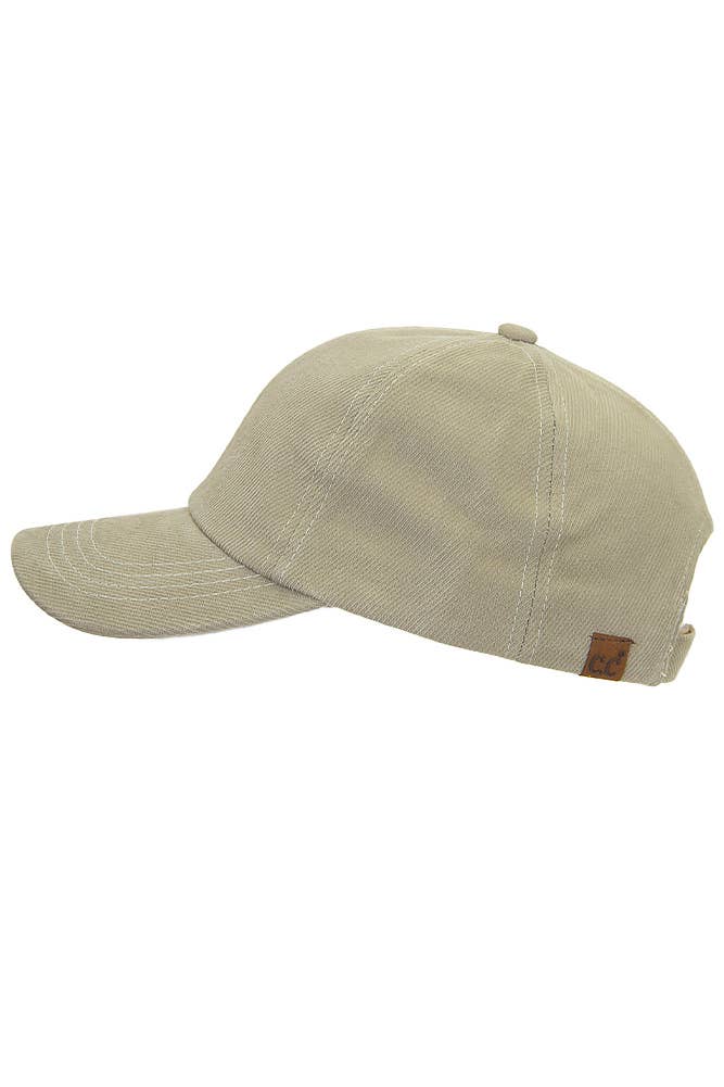 C.C Brushed Twill Baseball Cap