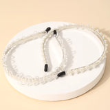 Pearl Chain Double Headband Set