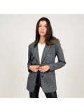 RD Style - Amaya Faux Leather Collar Blazer