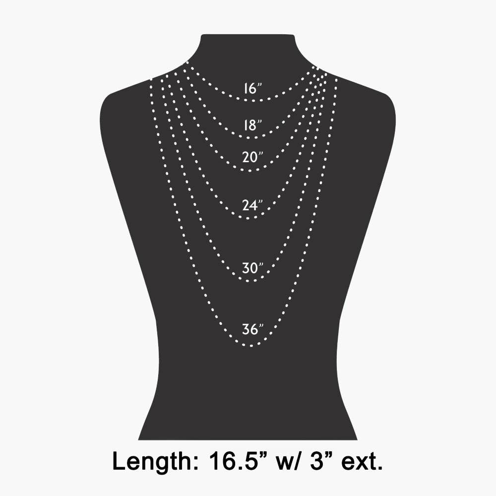 Arrow Coin Pendant Rectangle Acrylic Beaded Necklace