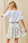 Marly Chiffon Floral Tiered Skirt