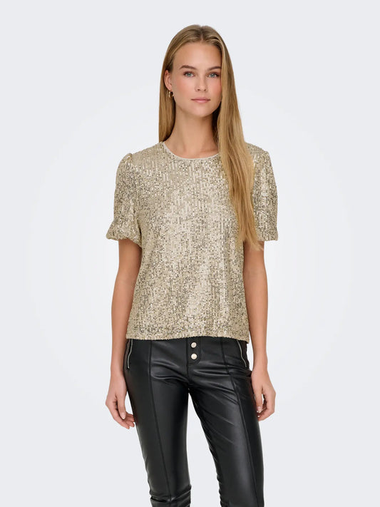 Only Ana Loose Sequins Top