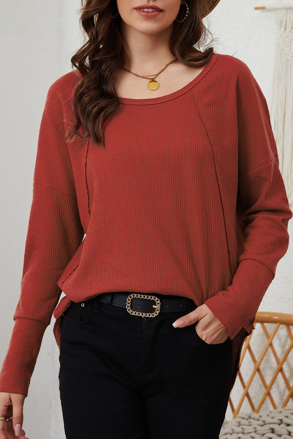 Charlotte Waffle Knit Top