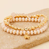 Pebble Stone Beaded Bracelet Set 3pc