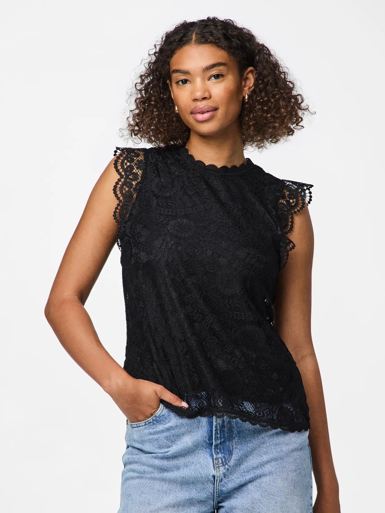 Pieces - Olline Lace Top