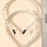 Pearl Chain Double Headband Set