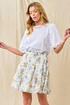 Marly Chiffon Floral Tiered Skirt