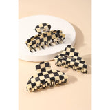 Checkered 3pc Hair Clips