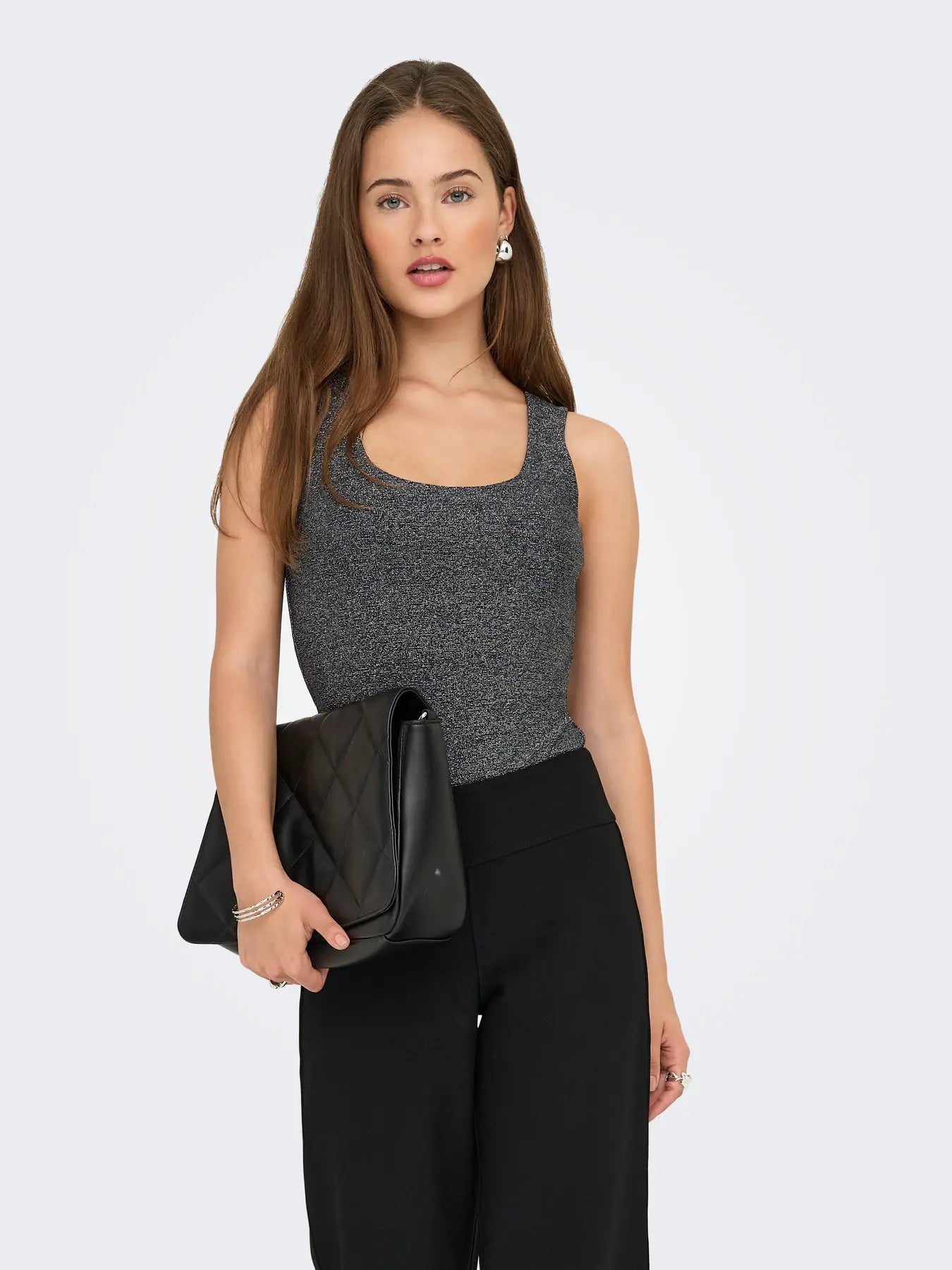 Only Lea Glitter 2 Way Tank Top