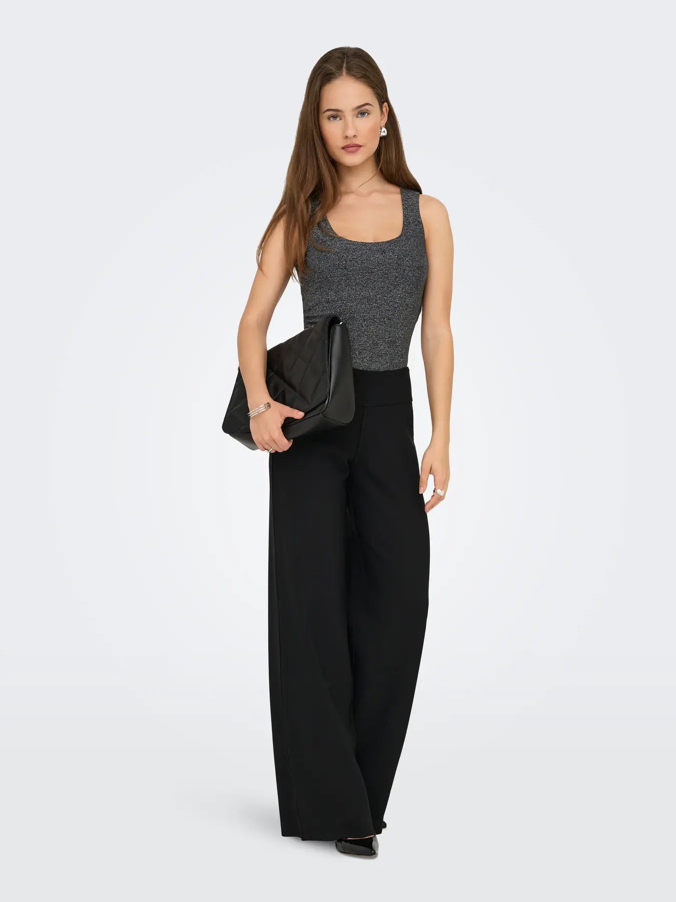 Only Lea Glitter 2 Way Tank Top