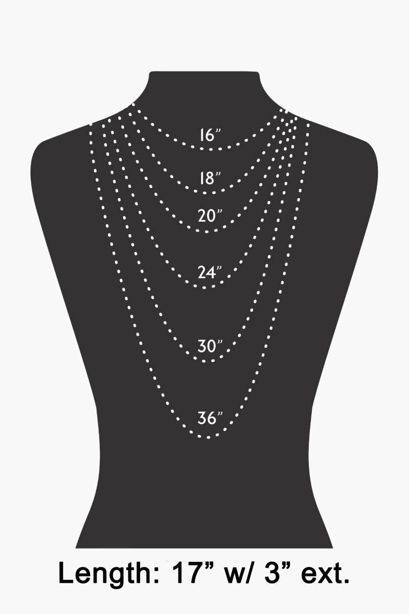 Pearl Cross And Gem Charms Chain Necklace
