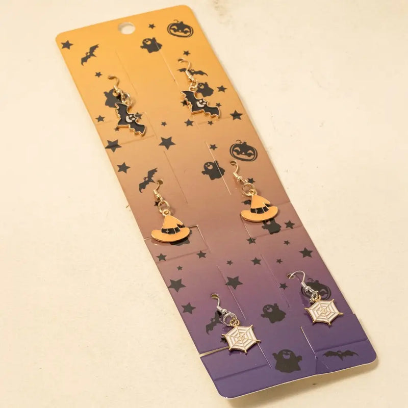 Halloween 3 pair Earrings