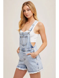 Frieda Fringe Overall Denim Short