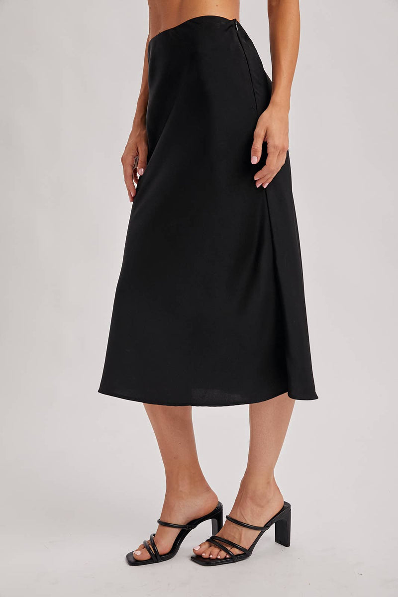 Tyra Satin Skirt