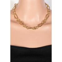Twisted Oval Chain Link Necklace