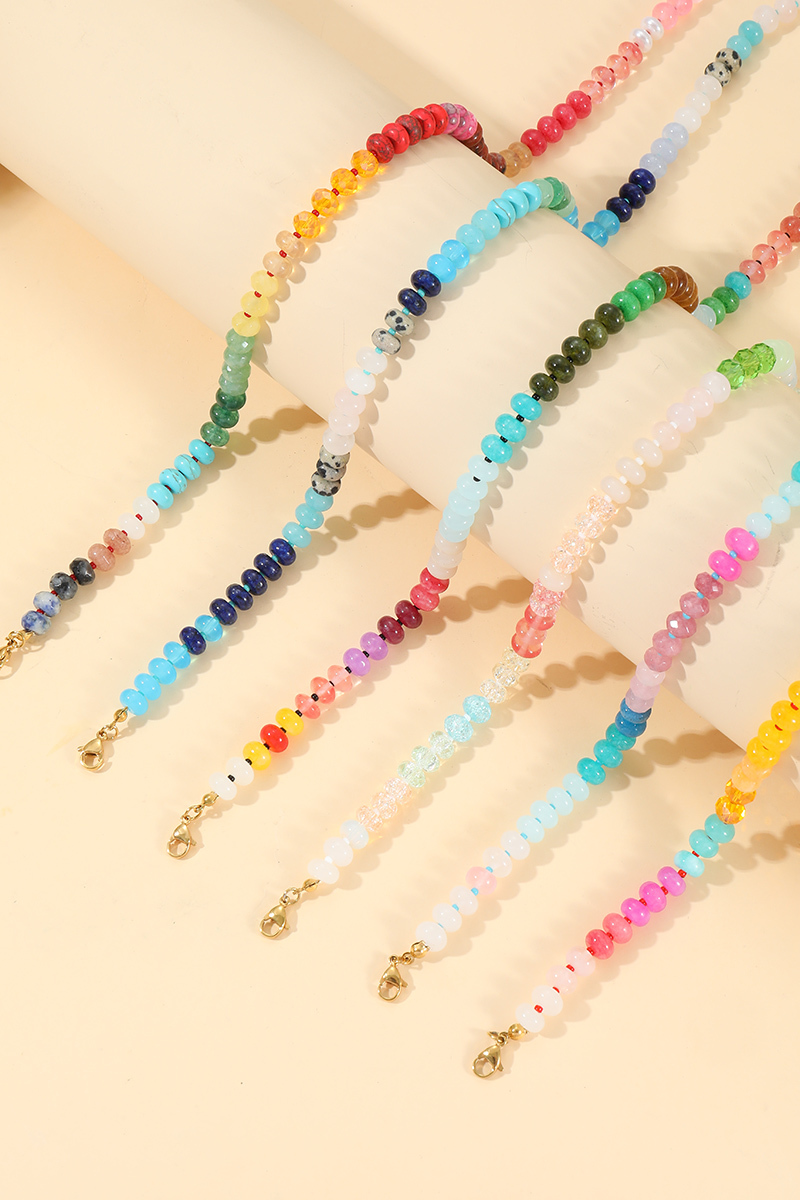 Trendy Natural Agate Gemstone Necklace