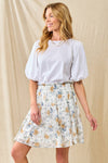 Marly Chiffon Floral Tiered Skirt