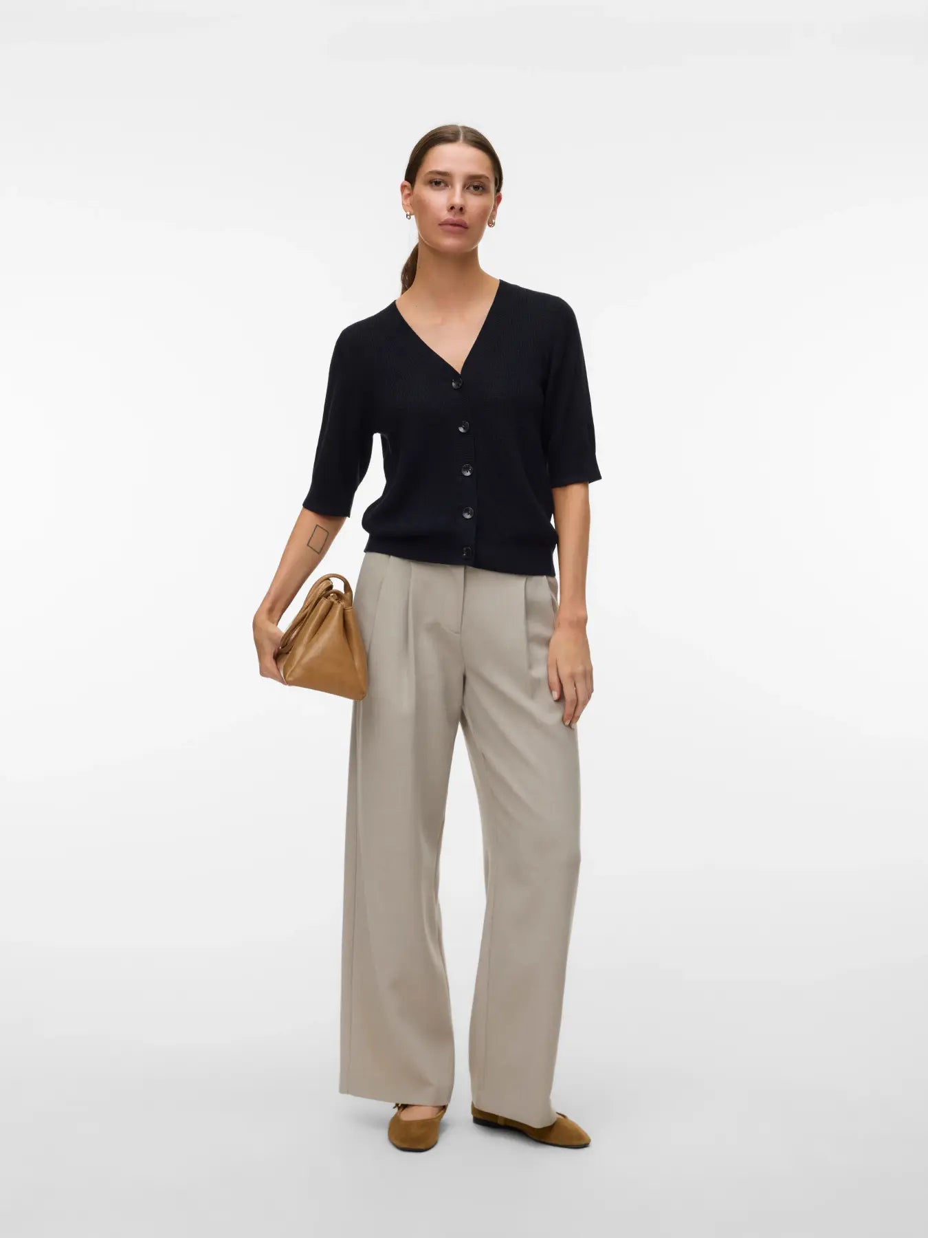 Vero Moda - New Lex 2/4 V-Neck Cardigan