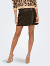 Only Everle High Waist Faux Leather Skirt