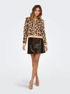 Only Everle High Waist Faux Leather Skirt