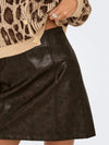 Only Everle High Waist Faux Leather Skirt