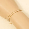 Double Row Ball Bead and Chain Bracelet