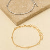 Double Row Ball Bead and Chain Bracelet