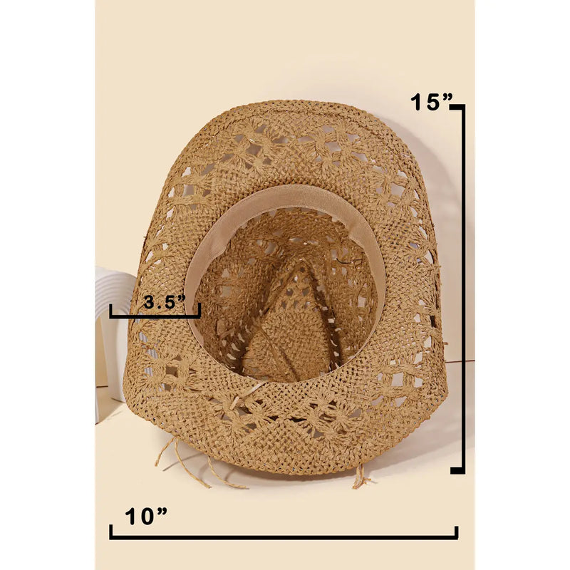 Western Straw Cowboy Hat