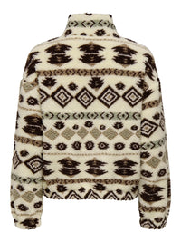 Only Janne Aztec Teddy 1/4 Zip Sweatshirt