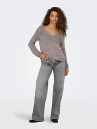 Only Geena L/S V-Neck Sweater